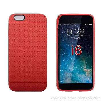 Mesh hole design TPU case for iPhone 6, OEM & ODM are welcome